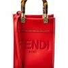 FENDI Sunshine Mini Leather Tote Women Totes -Fendi Sales Store 1160506670 RLLZ 1