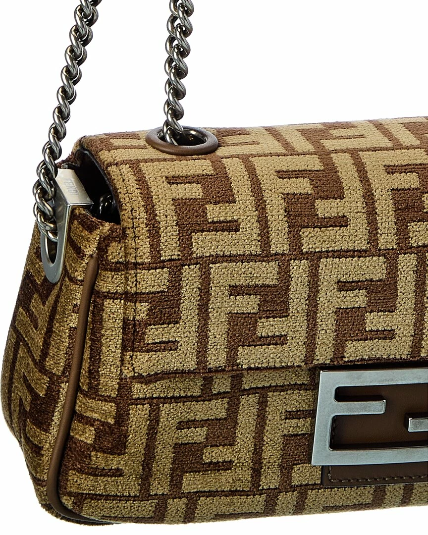 FENDI Baguette Midi FF Tapestry Shoulder Bag Women Shoulder Bags 5 FENDI Baguette Midi FF Tapestry Shoulder Bag Women Shoulder Bags - Image 3