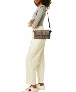 FENDI Baguette Medium Wool Shoulder Bag Women Shoulder Bags 10 FENDI Baguette Medium Wool Shoulder Bag Women Shoulder Bags -Fendi Sales Store 1160539212 RLLZ 4