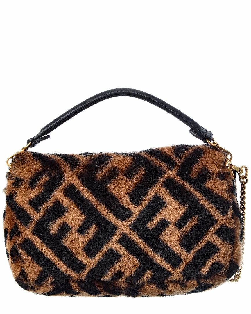 FENDI Baguette Mini Shearling Shoulder Bag Women Shoulder Bags 4 FENDI Baguette Mini Shearling Shoulder Bag Women Shoulder Bags - Image 2