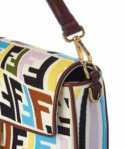 FENDI Baguette FF Vertigo Canvas Shoulder Bag Women Shoulder Bags -Fendi Sales Store 1160539240 RLLZ 3