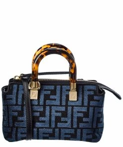 FENDI By The Way Mini FF Tapestry Shoulder Bag Women Shoulder Bags
