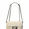 FENDI Baguette Midi FF Tapestry Shoulder Bag Women Shoulder Bags