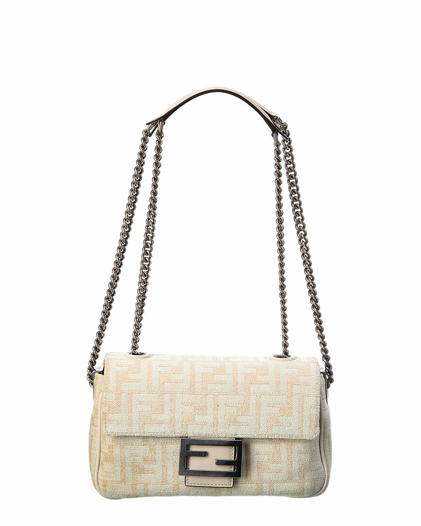FENDI Baguette Midi FF Tapestry Shoulder Bag Women Shoulder Bags 3 FENDI Baguette Midi FF Tapestry Shoulder Bag Women Shoulder Bags
