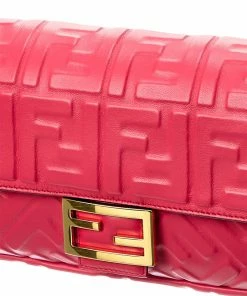 FENDI Baguette Leather Shoulder Bag Women Shoulder Bags -Fendi Sales Store 1160579820 RLLZ 3