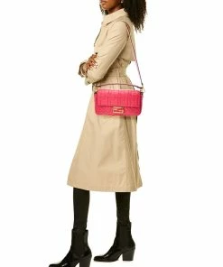 FENDI Baguette Leather Shoulder Bag Women Shoulder Bags -Fendi Sales Store 1160579820 RLLZ 4