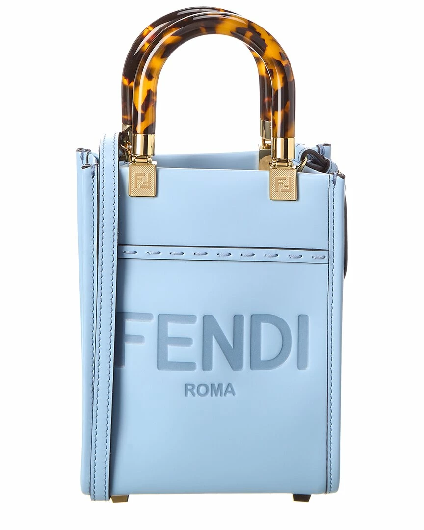 FENDI Sunshine Mini Leather Tote Women Shoulder Bags 3 FENDI Sunshine Mini Leather Tote Women Shoulder Bags