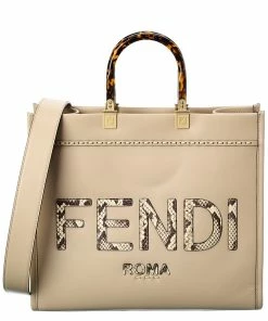 FENDI Sunshine Medium Leather Tote Women Totes