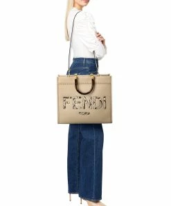 FENDI Sunshine Medium Leather Tote Women Totes -Fendi Sales Store 1161449305 RLLZ 4