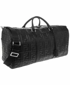 FENDI FF Leather Holdall Bag Women Totes -Fendi Sales Store 1161449554 RLLZ 3