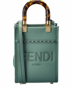 FENDI Sunshine Mini Leather Tote Women Totes