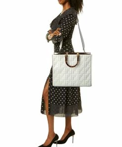FENDI Sunshine Medium Leather Tote Women Totes -Fendi Sales Store 1161539209 RLLZ 4
