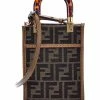 FENDI Sunshine Mini FF Jacquard & Leather Tote Women Totes 1 FENDI Sunshine Mini FF Jacquard & Leather Tote Women Totes -Fendi Sales Store 1161539245 RLLZ 1