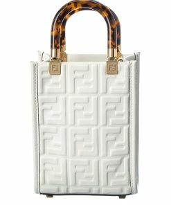 FENDI Sunshine Mini Leather Tote Women Totes