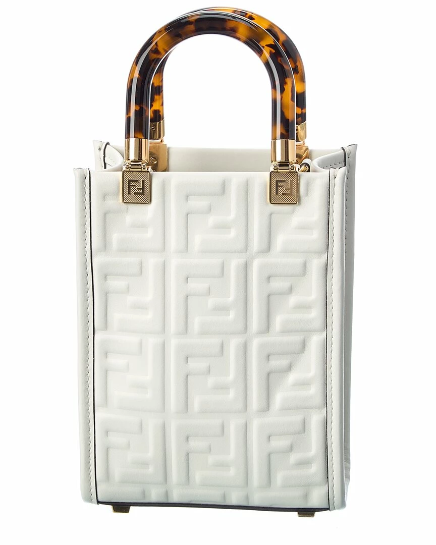 FENDI Sunshine Mini Leather Tote Women Totes 4 FENDI Sunshine Mini Leather Tote Women Totes - Image 2