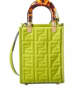 FENDI Sunshine Mini Leather Tote Women Totes