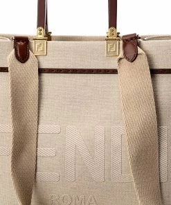 FENDI Sunshine Medium Canvas Tote Women Totes -Fendi Sales Store 1161543029 RLLZ 3
