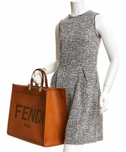 FENDI Sunshine Leather Tote Women Totes -Fendi Sales Store 1161576185 RLLZ 3