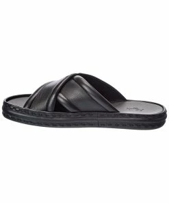 FENDI Logo Leather Platform Sandal Men Sandals -Fendi Sales Store 1312343056 RLLZ 2