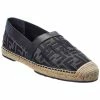 FENDI FF Canvas & Leather Espadrille Men Loafers & Slip Ons -Fendi Sales Store 1312426286 RLLZ 1