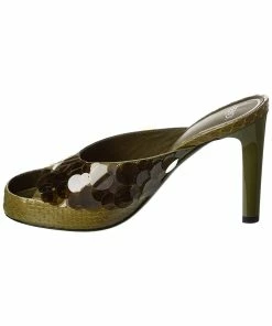 FENDI Sequined Leather Sandal Women Heeled Sandals -Fendi Sales Store 1313068029 RLLZ 2