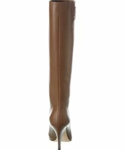FENDI Karligraphy Leather Knee-High Boot Women Boots -Fendi Sales Store 1313115762 RLLZ 3