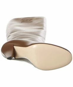 FENDI Karligraphy Leather Knee-High Boot Women Boots -Fendi Sales Store 1313115762 RLLZ 4