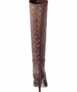 FENDI FF Karligraphy Knee-High Boot Women Boots -Fendi Sales Store 1313173540 RLLZ 3