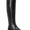 FENDI Karligraphy Croc-Embossed Leather Boot Women Boots -Fendi Sales Store 1313196479 RLLZ 1
