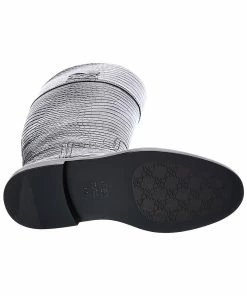 FENDI Karligraphy Croc-Embossed Leather Boot Women Boots -Fendi Sales Store 1313196479 RLLZ 4