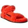 FENDI First Shearling Sandal Women Flat Sandals