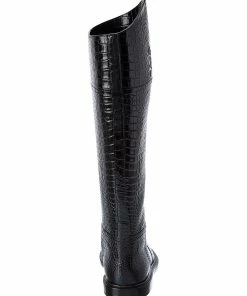 FENDI Karligraphy Croc-Embossed Leather Boot Women Boots -Fendi Sales Store 1313313814 RLLZ 3