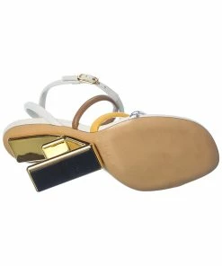 FENDI First Leather Sandal Women Heeled Sandals -Fendi Sales Store 1313313815 RLLZ 4