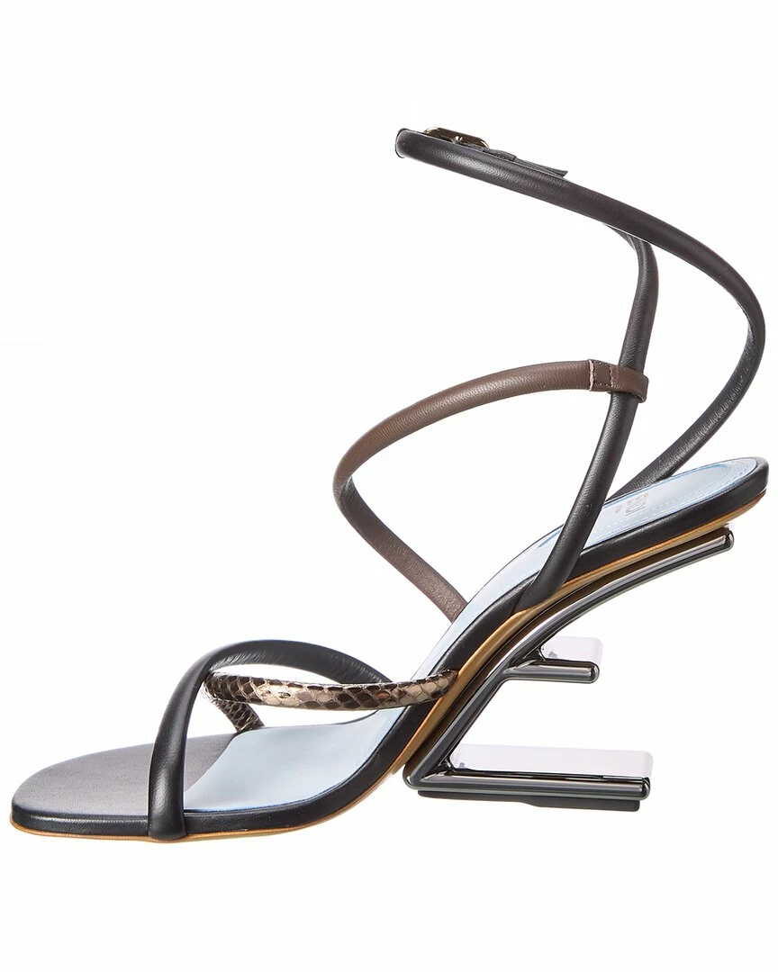 FENDI First Leather Sandal Women Heeled Sandals 4 FENDI First Leather Sandal Women Heeled Sandals - Image 2