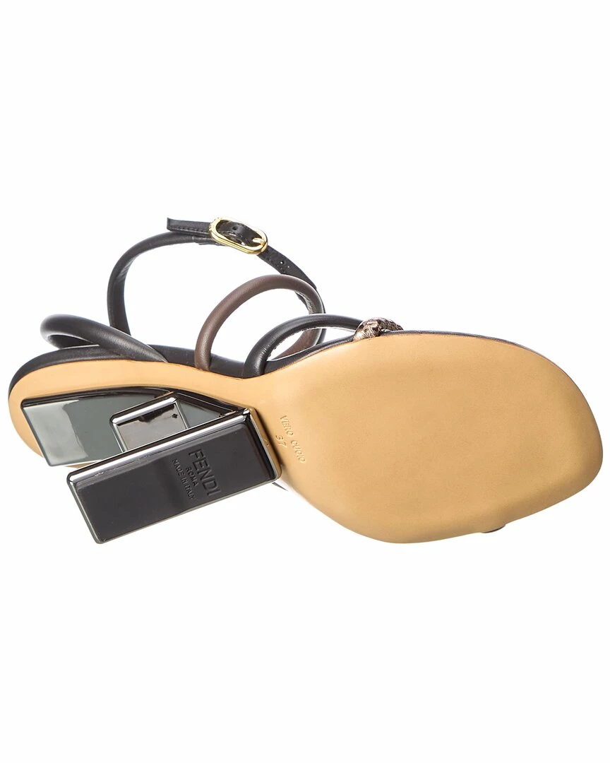 FENDI First Leather Sandal Women Heeled Sandals 6 FENDI First Leather Sandal Women Heeled Sandals - Image 4