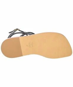 FENDI O'Lock Leather Sandal Women Flat Sandals -Fendi Sales Store 1313313821 RLLZ 4