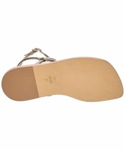 FENDI O'Lock Leather Sandal Women Flat Sandals -Fendi Sales Store 1313339925 RLLZ 4