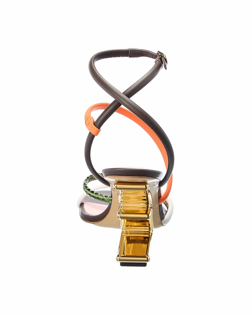 FENDI First Leather Sandal Women Heeled Sandals 5 FENDI First Leather Sandal Women Heeled Sandals - Image 3