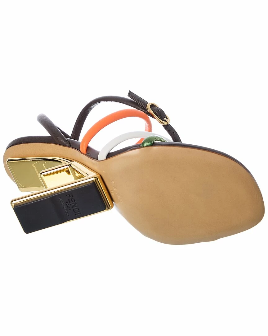 FENDI First Leather Sandal Women Heeled Sandals 6 FENDI First Leather Sandal Women Heeled Sandals - Image 4