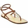 FENDI O'Lock Leather Sandal Women Flat Sandals