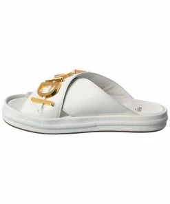 FENDI Fendigraphy Leather Sandal Women Flat Sandals -Fendi Sales Store 1313343625 RLLZ 2