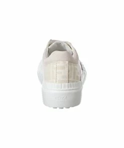 FENDI FF Canvas & Suede Platform Sneaker Women Fashion Sneakers -Fendi Sales Store 1313379850 RLLZ 3