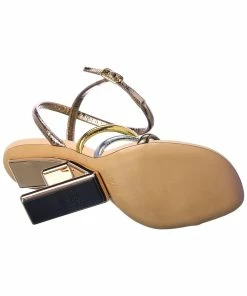 FENDI First Leather Sandal Women Heeled Sandals -Fendi Sales Store 1313379878 RLLZ 4