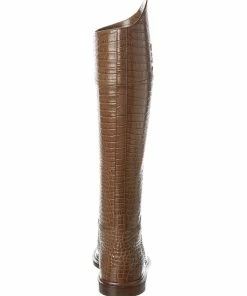 FENDI Karligraphy Croc-Embossed Leather Boot Women Boots -Fendi Sales Store 1313385711 RLLZ 3