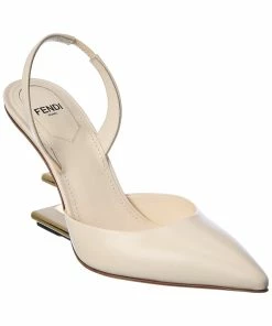 FENDI First Leather Slingback Pump Women Pumps