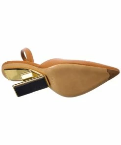 FENDI First Leather Slingback Pump Women Pumps -Fendi Sales Store 1313475177 RLLZ 4