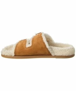 FENDI Feel Suede & Shearling Sandal Women Flat Sandals -Fendi Sales Store 1313500958 RLLZ 2