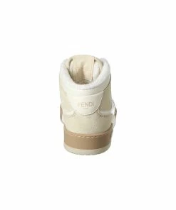 FENDI Match Leather & Suede High-Top Sneaker Women Fashion Sneakers -Fendi Sales Store 1313513879 RLLZ 3
