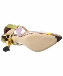 FENDI Colibri 85mm Mesh Slingback Pump Women Pumps -Fendi Sales Store 1313528503 RLLZ 4