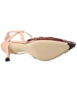 FENDI Colibri Lite Sequin Silk & Leather Slingback Pump Women Pumps -Fendi Sales Store 1313528506 RLLZ 4